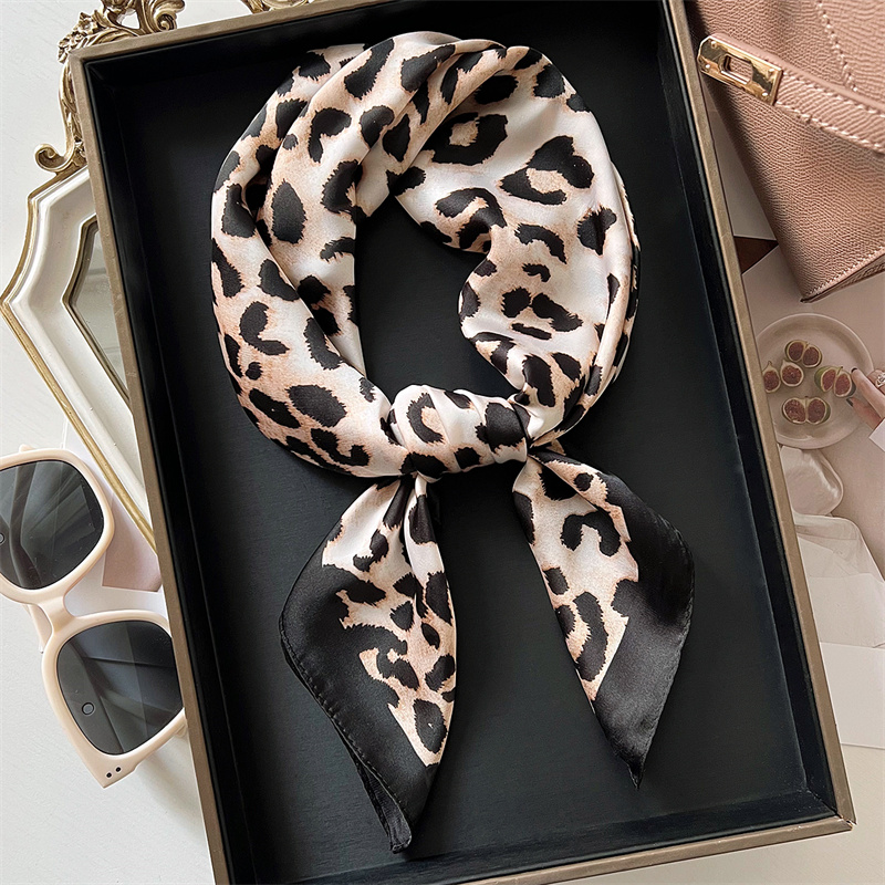 70cm Square Luxury Leopard Pri - Silk Scarf Square review and price
