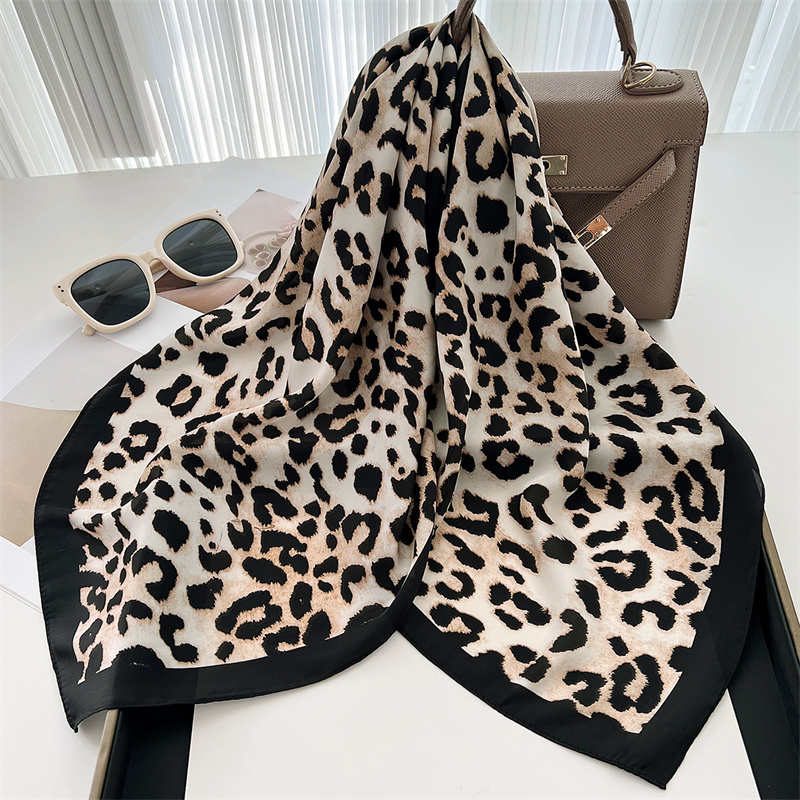 70cm Square Luxury Leopard Pri - Silk Scarf Square review and price