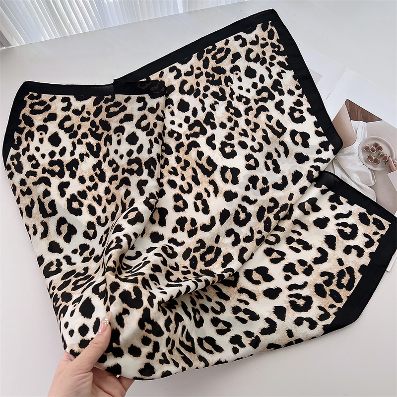 70cm Square Luxury Leopard Pri - Silk Scarf Square review and price