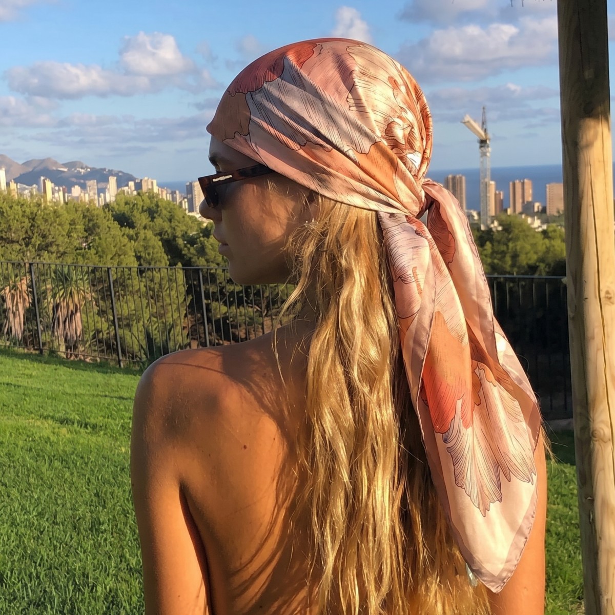 Women Silk Square Scarf Lady B - Silk Scarf Square review and price