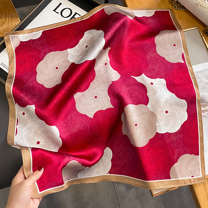 Fashion 100% Real Pure Silk He - Silk Scarf Square review and price