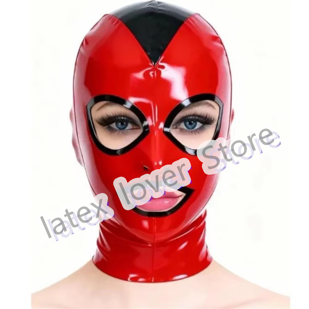 Handmade Latex Hood Rubber Mas - Women'S Red Accessories review and price
