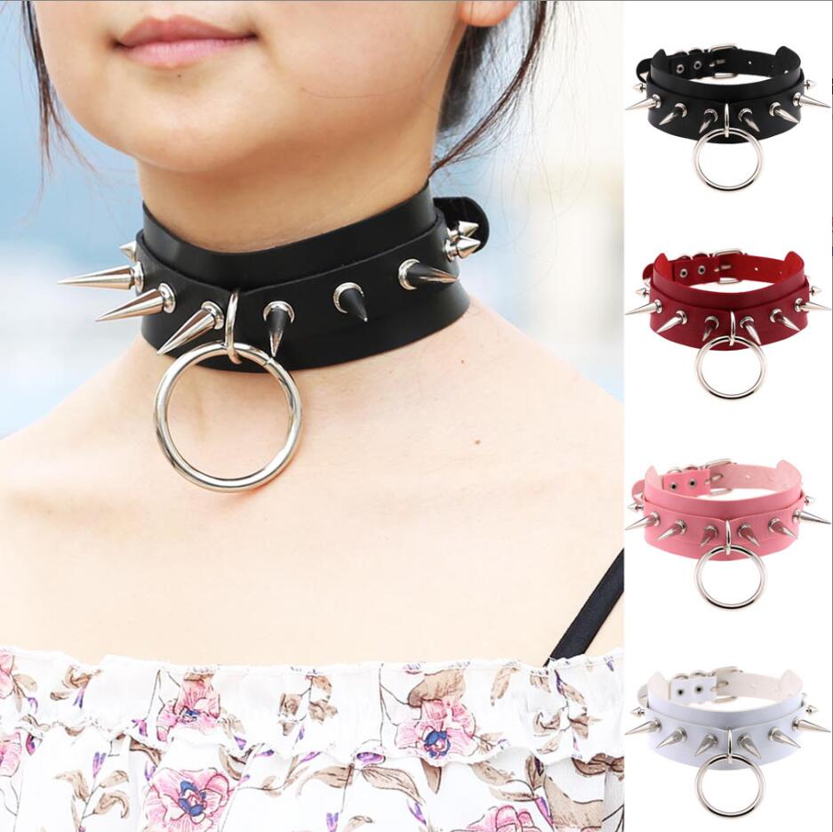 Long Spiked Choker Punk Collar - Women'S Emo Accessories review and price